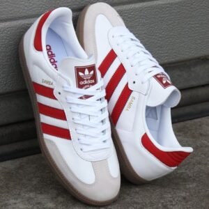 Adidas Samba Branco/Vermelho